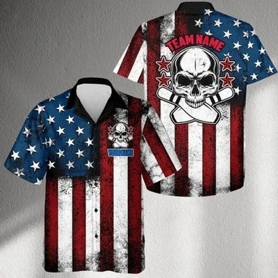 Personalized Bowling Hawaiian Shirt Adult Custom Gift