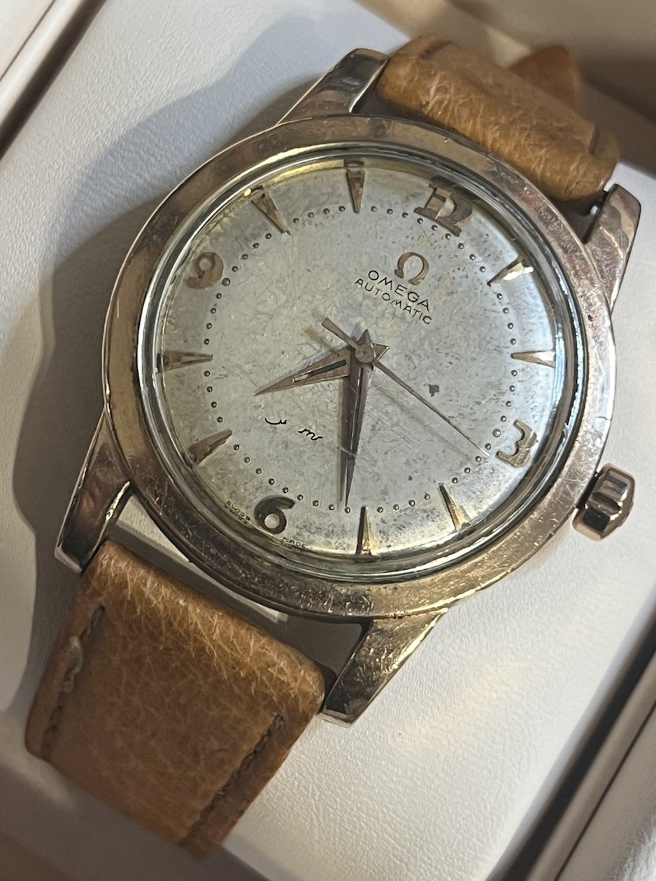Omega Rose Gold Seamaster, OG Crown