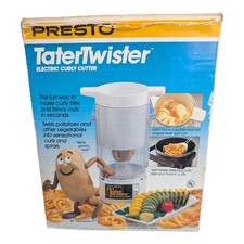 Vintage 1990 Presto TaterTwister Electric Curly Cutter Model 21-156 W/ Box WORKS