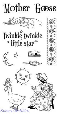 Graphic 45 MOTHER GOOSE Stamp Set #1 Darling! High Quality! Twinkle Twinkle