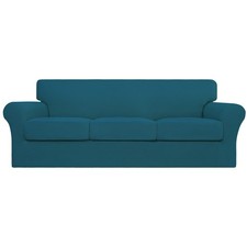 Easy-Going 4 Pieces Stretch Couch Cover Sofa Cover for Dogs Washable Sofa Slipco