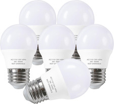 5W LED Refrigerator Light Bulbs 40 Equivalent, A15 Small Applicance Light Bulb E