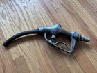 Vintage Buckeye Oil Gas Station Pump Nozzle Large Sign Brass Shell Pegasus