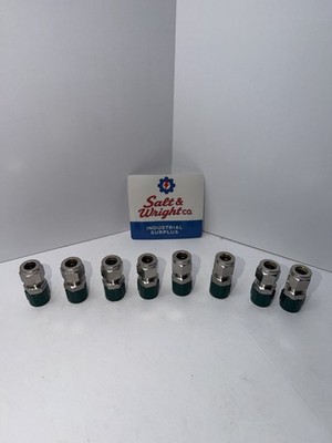 Parker 6MSC6N-316 3/8 Inch Compression x 3/8 Inch MNPT SS Lot 8