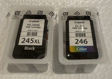 Genuine Canon PG-245 XL Black  CL-246 XL Color High Capacity Ink Cartridges