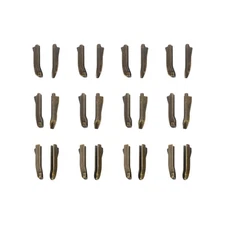 Double Open Zipper Repair Latch Kits, #3 #5 #8 Insert Pins, Bronze 12 Pairs