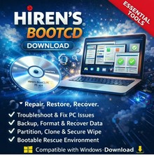 Hiren  s Boot CD 2026 With Recovery Tools,PC Repair, Diagnostics Tool Kit USB