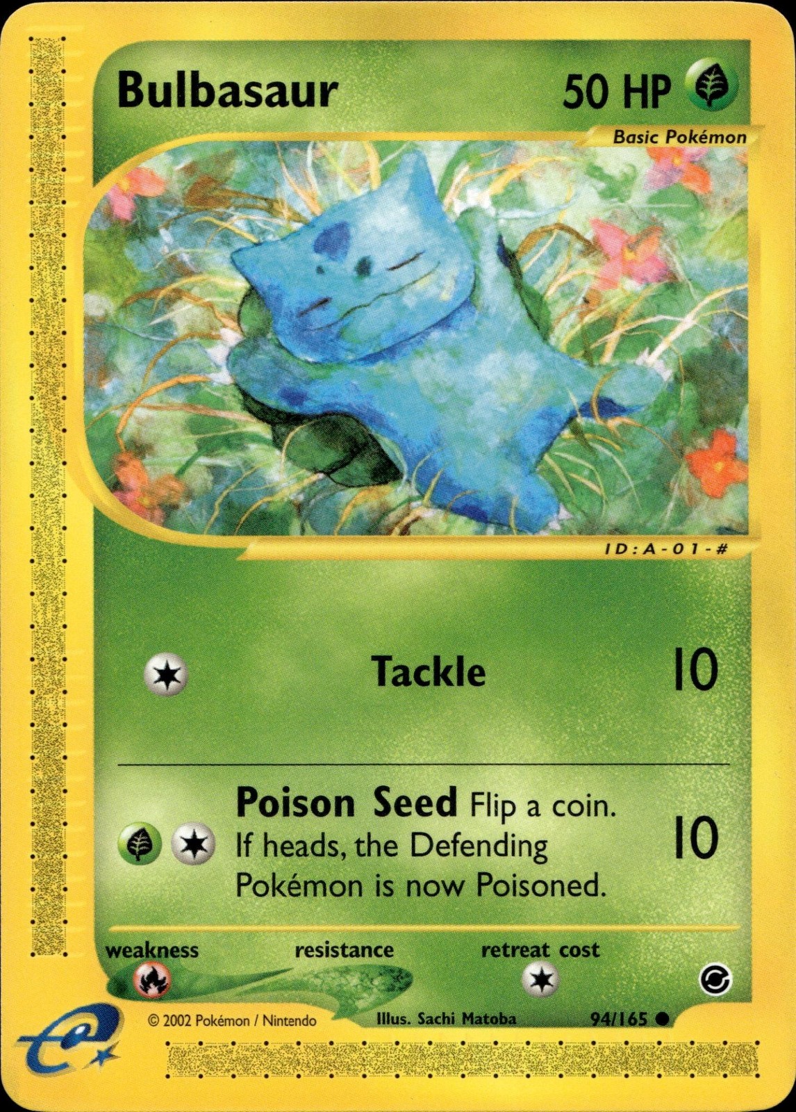 BULBASAUR 94/165 COMMON EXPEDITION BASE SET POKEMON NM/M