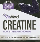 Pure Creatine Monohydrate 3000mg Strength Power & Muscle Recovery 120 Capsules