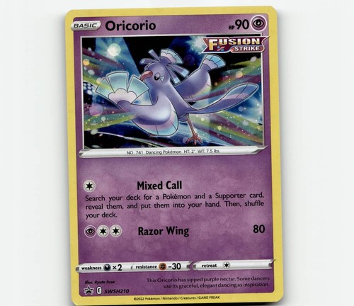 Pokemon Oricorio SWSH210 SWSH Promo Cosmos Holo NM