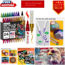 Dual Tip Acrylic Paint Markers - Easy for All Ages & Levels Acrylic Paint Pen...