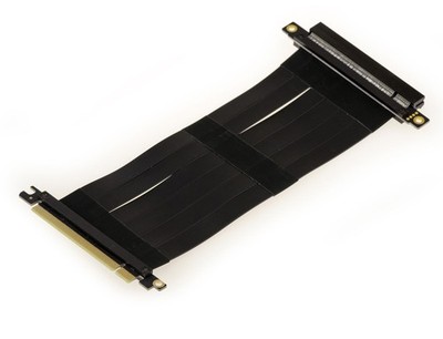 Riser PCI EXPRESS 16X - PCIe 3.0 3.1 4.0 - Isoliert - Verbindung 180°