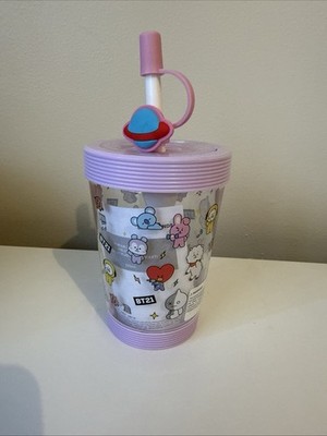 BT21 TUMBLER CUP LINE FRIENDS BT21 COLLECTIBLE TUMBLER 535 ml MINISO NEW 