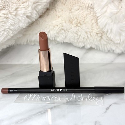 Morphe Commit Nude Matte Lipstick + Love Bite Lip Liner Duo DISCONTINUED NEW