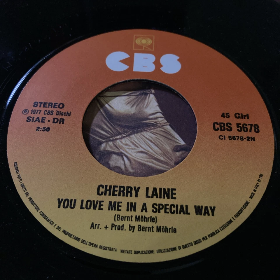 Cherry Laine - A Night in Chicago /You Love Me in a Special Way -Vinyl 7" lmport - Image 4 of 4