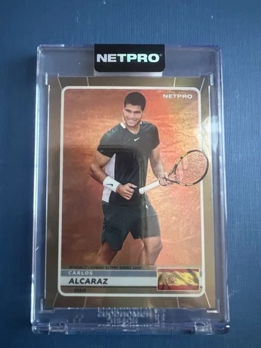 2022 NETPRO Premium Rainbow Green Shirt Carlos Alcaraz Rookie Card /250 #SP-1