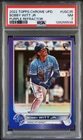2022 TOPPS CHROME UPDATE PURPLE REFRACTOR #USC35 BOBBY WITT JR. ROOKIE RC PSA 7