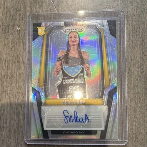 2025 Panini Prizm WNBA Signatures Ajsa Sivka SG-AJS Auto RC Chicago Sky