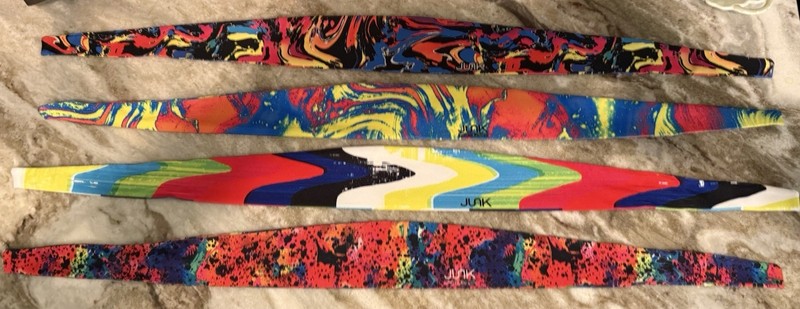 JUNK Abstract Multicolor Headbands Lot of 4, One Size, Limited Edition