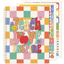 Teacher Planner - Undated Teacher Planner, 8.5" x 11", Lesson Plan Book With