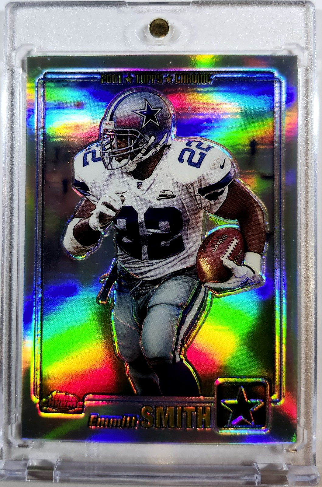 2001 TOPPS CHROME EMMITT SMITH REFRACTOR #ED /999 CENTERED Beauty SP 🔥 UH