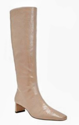 The Wandering bootie smooth Taupe embossed Katy Perry size 9.5 NWB