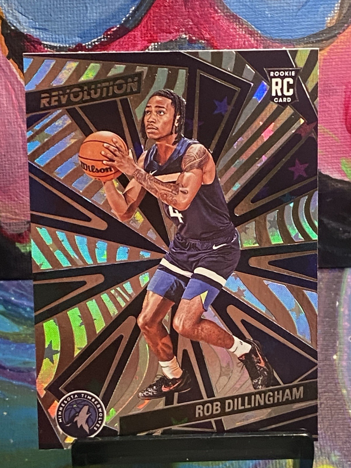 2024-25 Panini Revolution Rob Dillingham RC Astro Rookie #105 Timberwolves