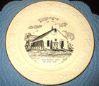 Vintage Grace Methodist Church Fort Worth Texas Collector Plate  Stamped — photo 1