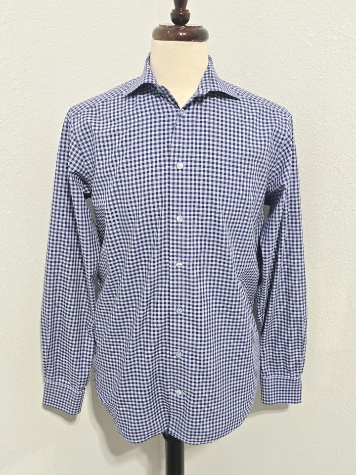 Camisa de vestir contemporánea Eton para hombre talla 39 15,5 Foto 2 de 4