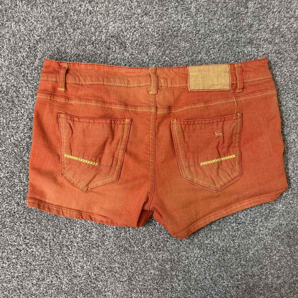 Vanilla Star Shorts Womens 11 Distressed Denim Y2K micro Casual Summer low rise - Image 2 of 4