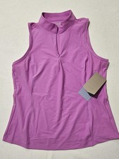 Avia Womens Sleeveless Quarter Zip Athletic T...