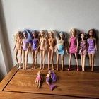 10 Barbie Dolls Bundle Vintage Classic Modern Curvy Reveal Mermaid Fruit Cutie