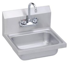 Elkay SEHS-17x 17" Wall Mounted Single Basin Stainless Steel - Stainless Steel