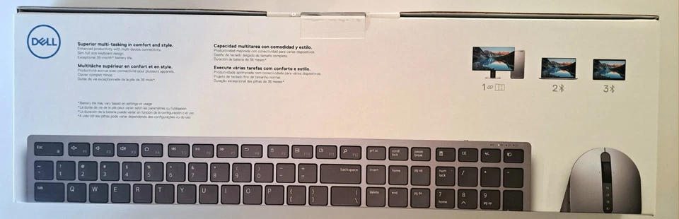 DELL KM7321W Premiere Multidevice Wireless Keyboard And Mouse. Brand New Sealed. - Image 2 of 4