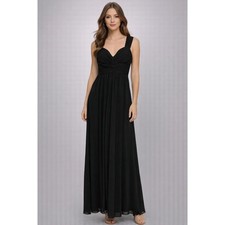 Lulus Black maxi dress womens SZ Large Lined Prom Formal Cruise Style D15861L