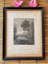 Antica incisione Annunciazione Claude Lorraine