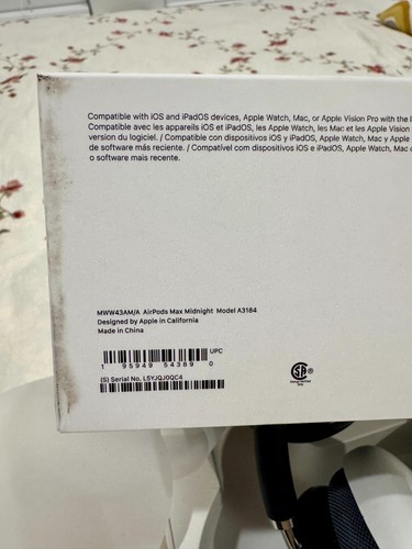 Apple AirPods Max Headphones - MWW43AM/A - Midnight 2024 USB-C - Open box - Photo 5 sur 5