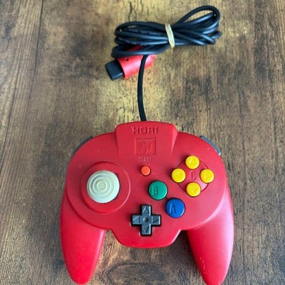 Nintendo 64 N64 HORI Pad Mini Controller Red Official Licensed Japan Tested