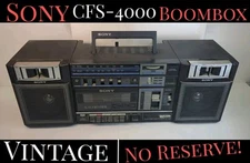 ✨VINTAGE✨ Sony CFS-4000 Boombox Ghetto-Blaster Portable Stereo - Japan 1980's