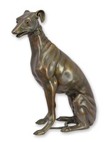 Eine Bronzeskulptur Windhund Replikat Retro Design Dekoration