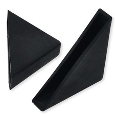 6mm 1/4inch Black Triangle Shape Plastic Glass Corner Protector,Collision-Pr...