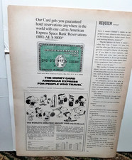 1971 Snoopy Pins Ad American Express Money Card Vintage Peanuts Comic Promo