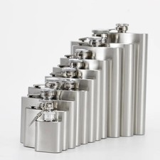 Stainless Steel Hip Flask 1-18oz Portable Whiskey Alcohol Bottle Pocket Flagon