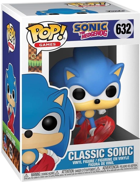 Gadget - Sonic The Hedgehog: Funko Pop! Games - Classic Sonic (Vinyl Figure 632)-image