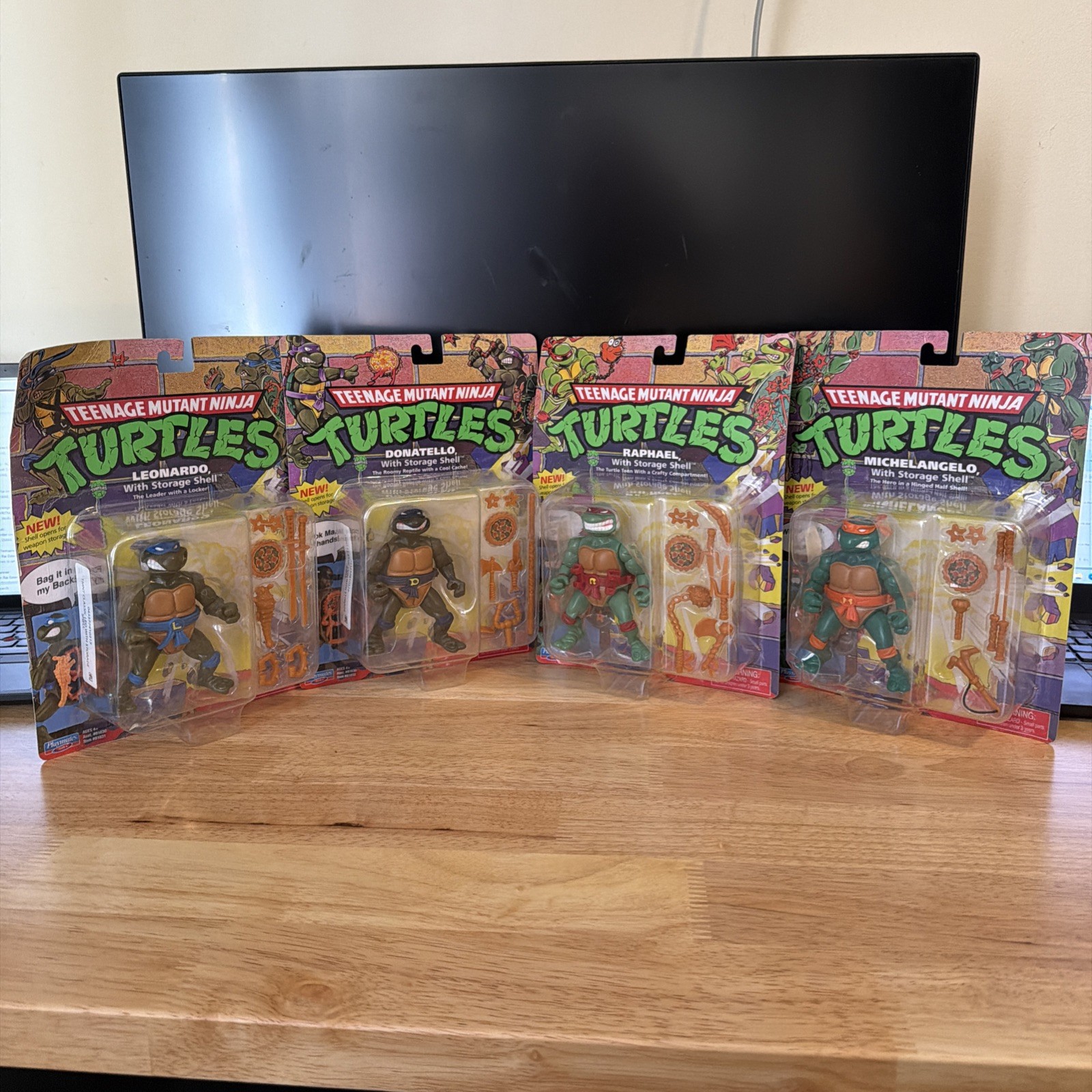 Teenage Mutant Ninja Turtles Set Of Four With Storage Shells