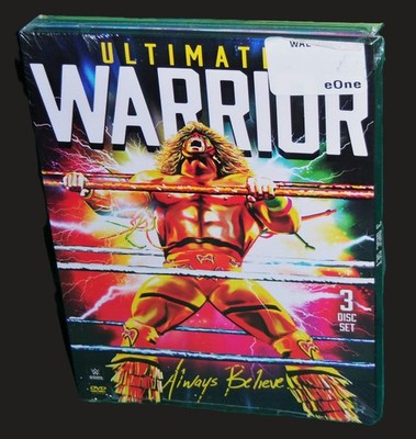 NEW RARE OOP WWE ULTIMATE WARRIOR ALWAYS BELIEVE 3 DISC WRESTLING DVD SET 2015