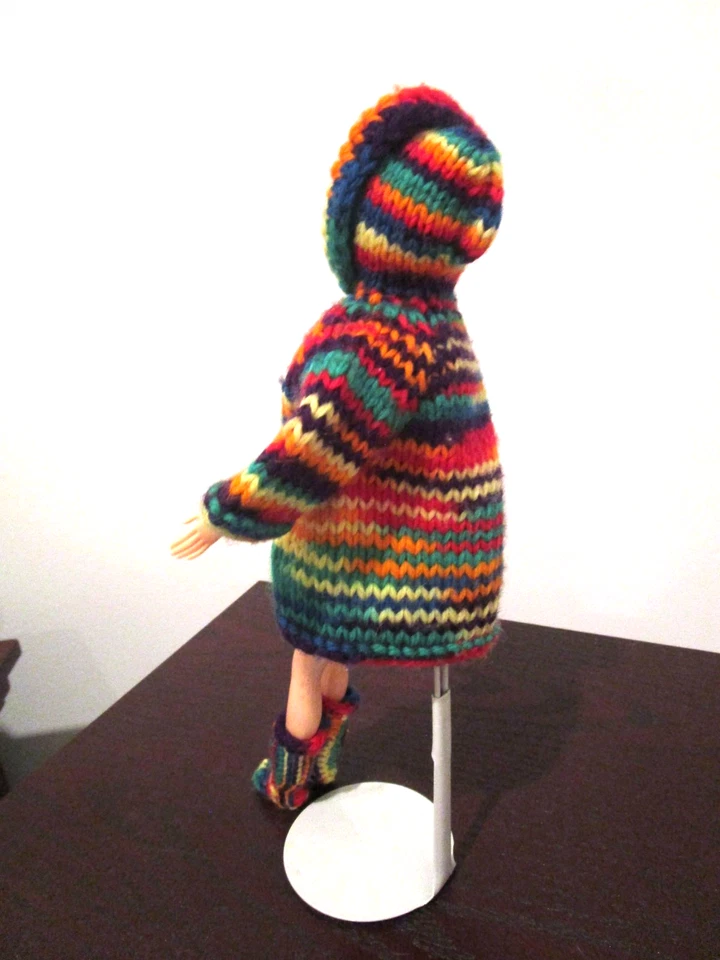 Vestido De Colección Barbie: Sears Glamour Group Twiggy 1510 + Chaqueta/Botas Tejidas Foto 3 de 4