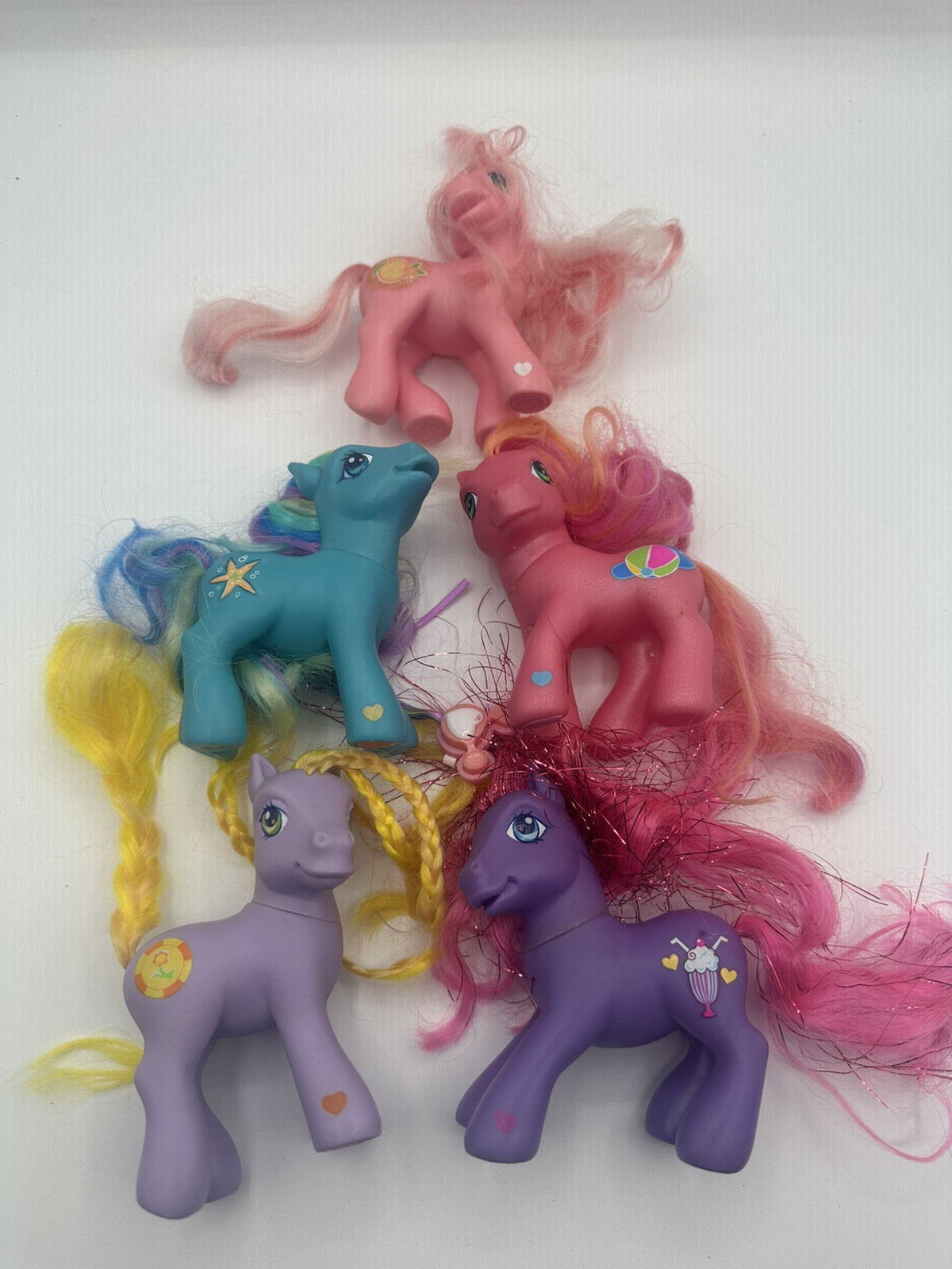 Vintage 2002-2008 Gen 3 My Little Pony Lot of 12 Brushable Hasbro Toys