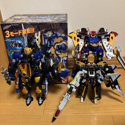 Power Rangers Go-Busters DX Megazord Set 6tlg Tategami Lioh Ace Hirschkäfer J...