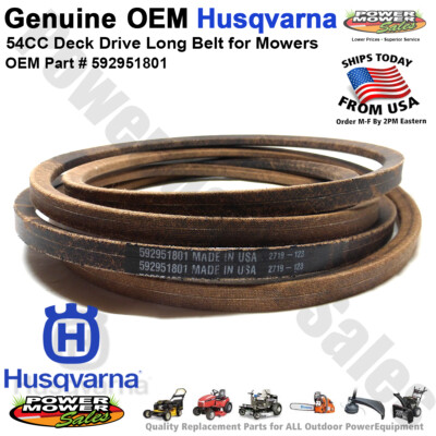 Husqvarna 54CC RZ Deck Drive Long Belt for Lawn Mowers / Z254F